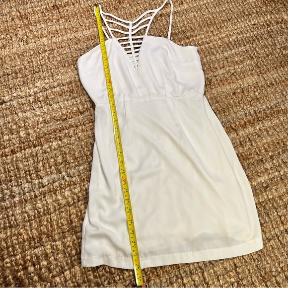 NAKED ZEBRA white cutout mini dress - Picture 4 of 16
